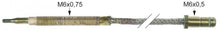 Termocupla flexibila L 600 mm, filet cap M6x0.75 mm, filet racord M6x0.5 mm - 102435