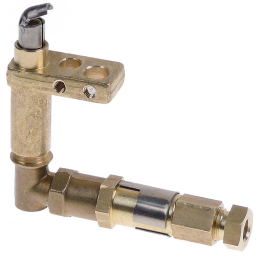 pilot burner 1 flame gas connection 6mm mounting thread M4
