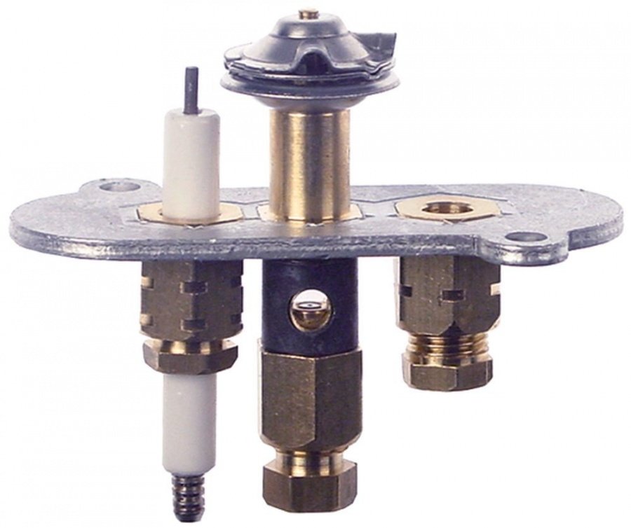 Arzator pilot cu 2 flacari, gaz natural, pentru teava ø 6 mm - 102975