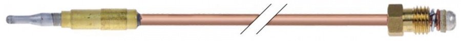 Termocupla aluminizata L 600 mm, cap ø6.0(6.5) mm, filet racord M8x1 mm - 103058