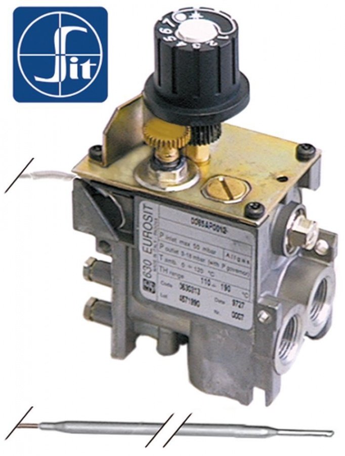 Valva de gaz termostatica serie 630 Eurosit, 110-190°C, SIT 0630334, pentru friteuza - 103076