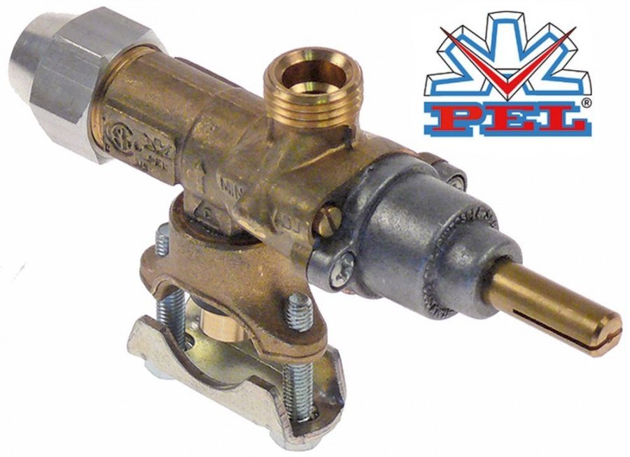 Robinet de gaz PEL 20S, intrare gaz flansa ø 21 mm, iesire gaz filet M16x1.5 - 103179