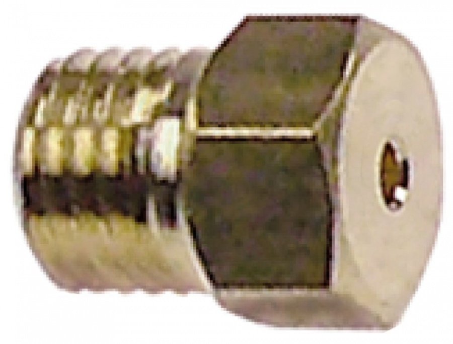 Duza gaz filet M6x0.75, orificiu ø 1,24 mm, hexagon 7 mm - 103220