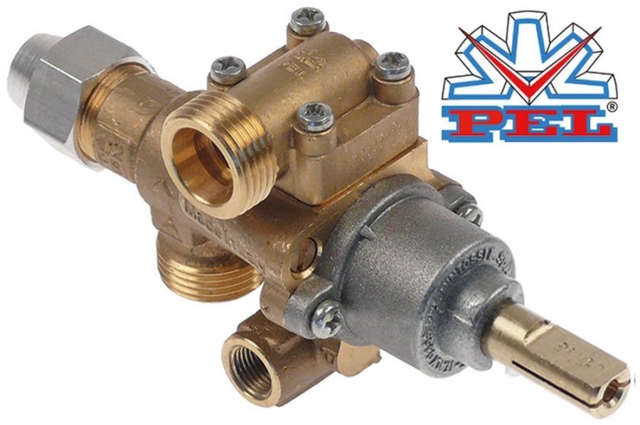 robinet de gaz PEL tip 22S/O intrare gaz M20x1,5 (ø tub 12mm) ø DB 1mm