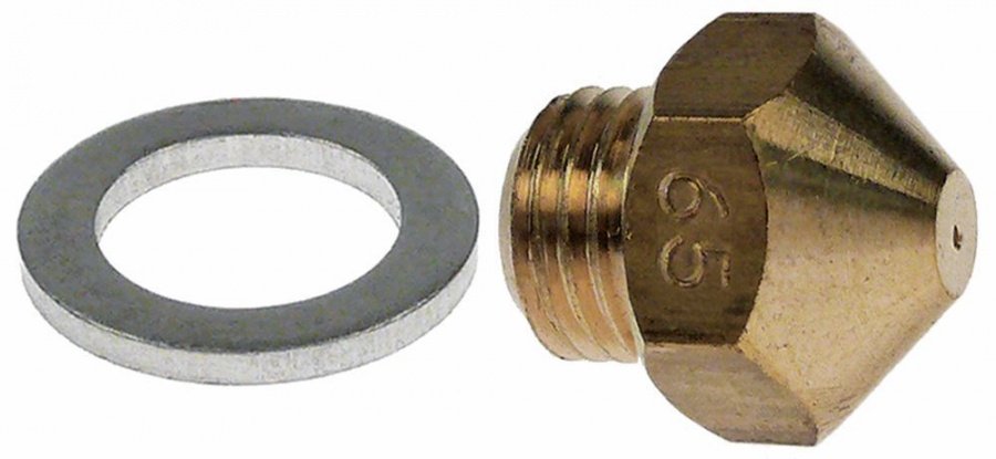 duza de gaz filet M9x1 DC 12 ø perforare 0.7mm conic