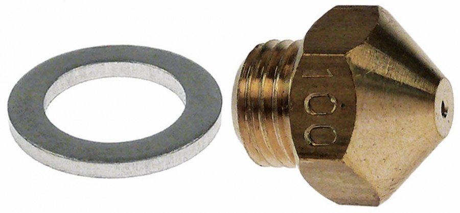 duza de gaz filet M9x1 DC 12 ø perforare 1mm conic