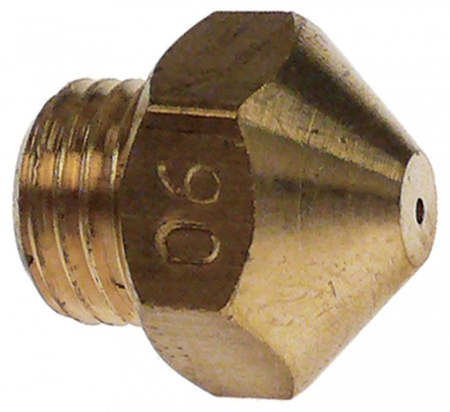 duza de gaz filet M9x1 DC 12 ø perforare 0.9mm conic