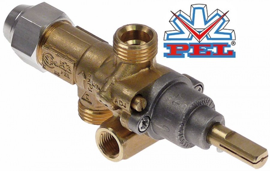 Robinet de gaz PEL 21S, ax ø 8x6,5 mm, duza flacara de veghe 0,35 mm - 103329