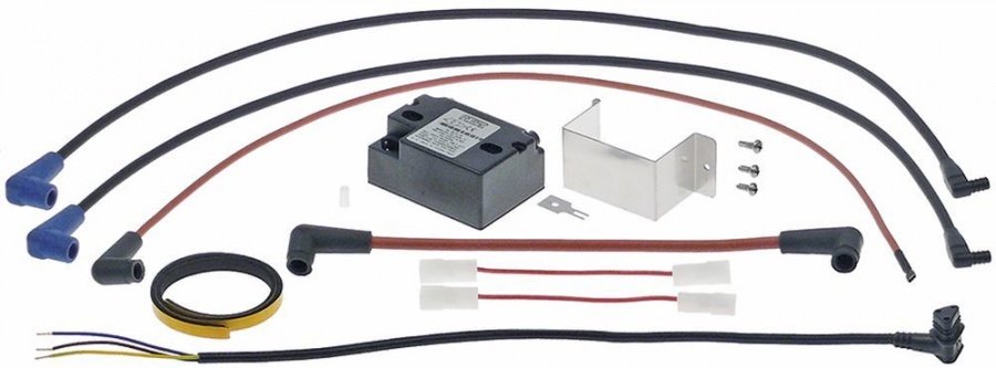 Automat de aprindere - centralina cu 2 iesiri, L 85x62x38 mm , primar 230/240 V, secondar 28 kV, UNOX KVE0009B - 103348