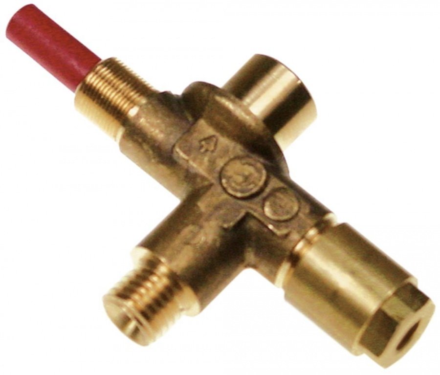 valva de siguranta tip intrare gaz 1/4\ ieșire gaz 1/4\" fixare frontală M12x0.75