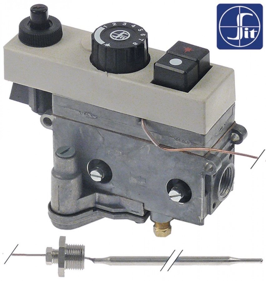 valva de gaz termostatica SIT tip 0.710.744 T.max. 200°C 120-200°C intrare gaz 1/2