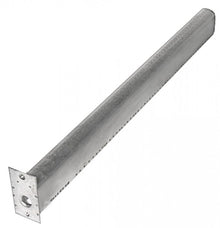 Arzator tubular L 500 mm, sectiune 42 x 28 mm, flansa 68 x 35 mm pentru grill - 104165