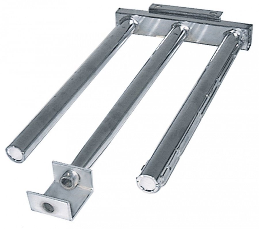 Arzator tubular cu 2 rampe, L 507 mm, W 240 mm, ø 28 mm, H 50 mm - 104173