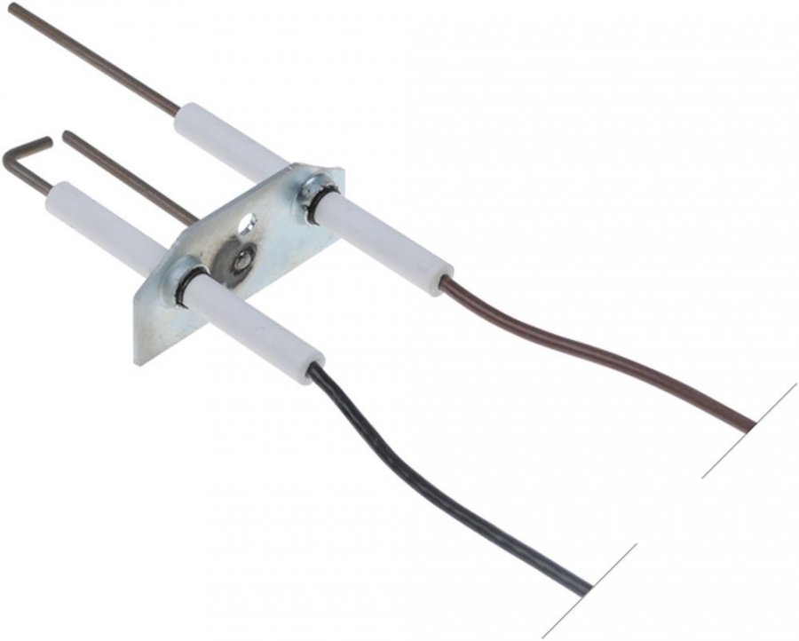 ignition electrode flange length 64 mm flange width 30 mm D1 ø 8 mm