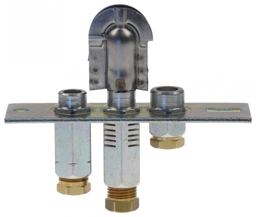 pilot burner POLIDORO 2 flames natural gas code 29.2 gas connection 6 mm