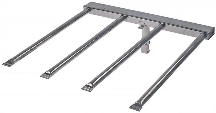 arzator de gaz tubular L 590mm L 585mm ø 25mm Î 170mm tigaie basculantă pentru model