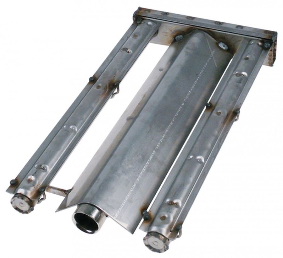 Arzator tubular cu 2 bare, L 370 x 200 mm, ø 25 mm, H 45 mm, pentru gratar cu piatra vulcanica 6 kW - 104760