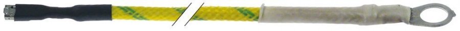 cablu de impamantare racord F2,8mm/ochi M6 lungime cablu 600mm 1.5mm²