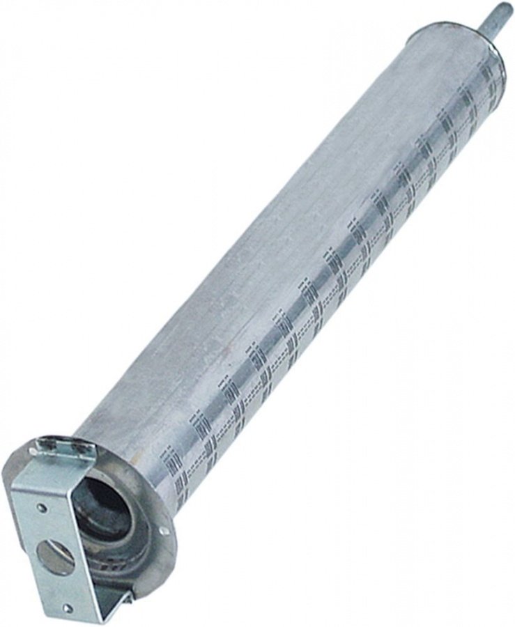 Arzator tubular, ø 50mm, L 370mm, latime flansa 71mm, flansa ø 75mm - Cod 105215