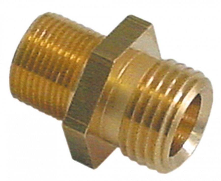 Suport pentru duza M10x1, filet ext M14x1 si M16x1,5 mm pentru teava ø 10 mm, hexagon 20 mm, L 27 mm  - 105411
