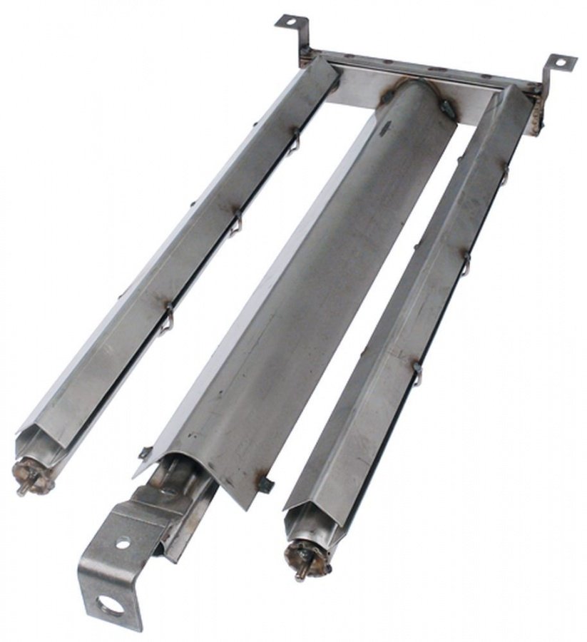 Arzator tubular cu 2 brate 540 x 220 mm, H 60 mm, gratar cu roca vulcanica Fagor - 105431