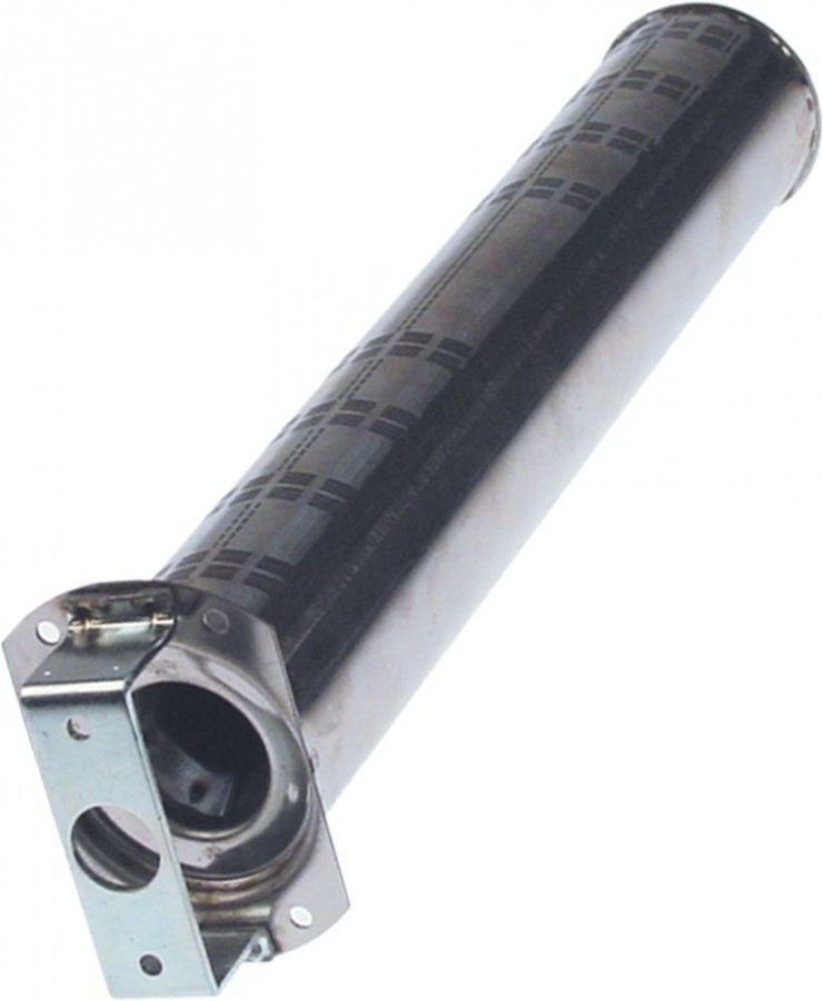 Arzator tubular, ø 50mm, L 305mm cu surub M5x12, latime flansa 52mm, pentru cuptor cu aer cald, flansa ø 75mm - Cod 105776