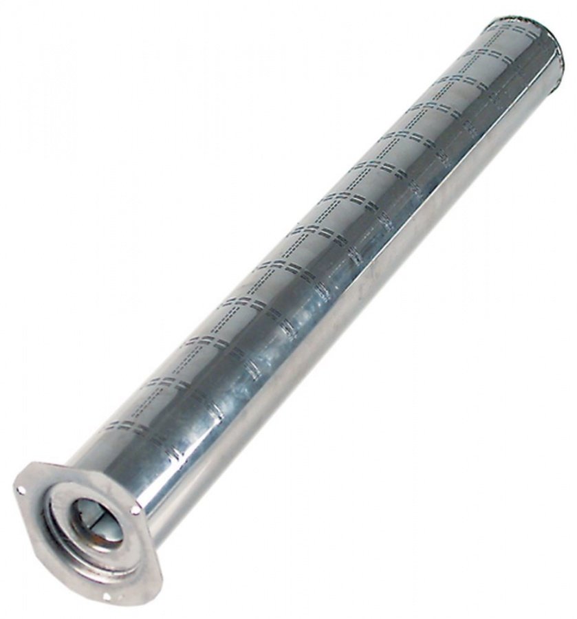 Arzator tubular ø 50 mm, L 450 mm, fixare cu surub M4, flansa 65 x 71 mm - 105920