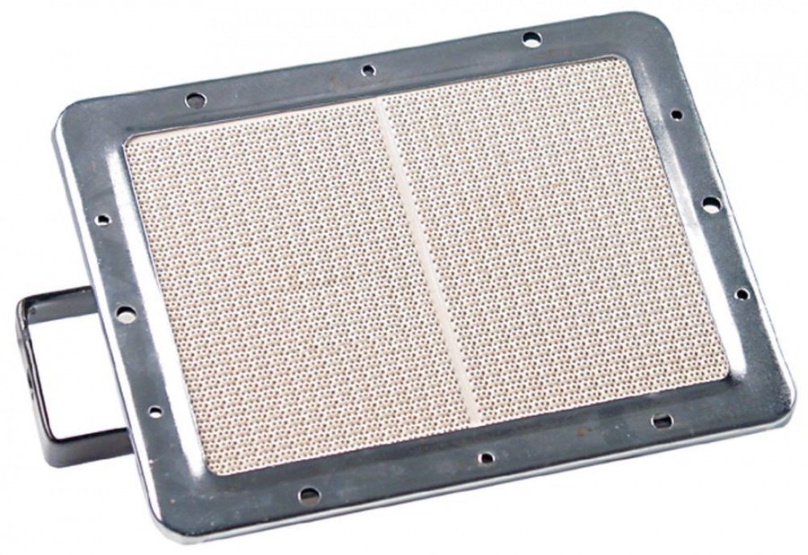 Arzator ceramic ext. 218 x 162 mm, suprafata de ardere 175 x 125 mm, arzator kebab, gyros, shaorma - 105986