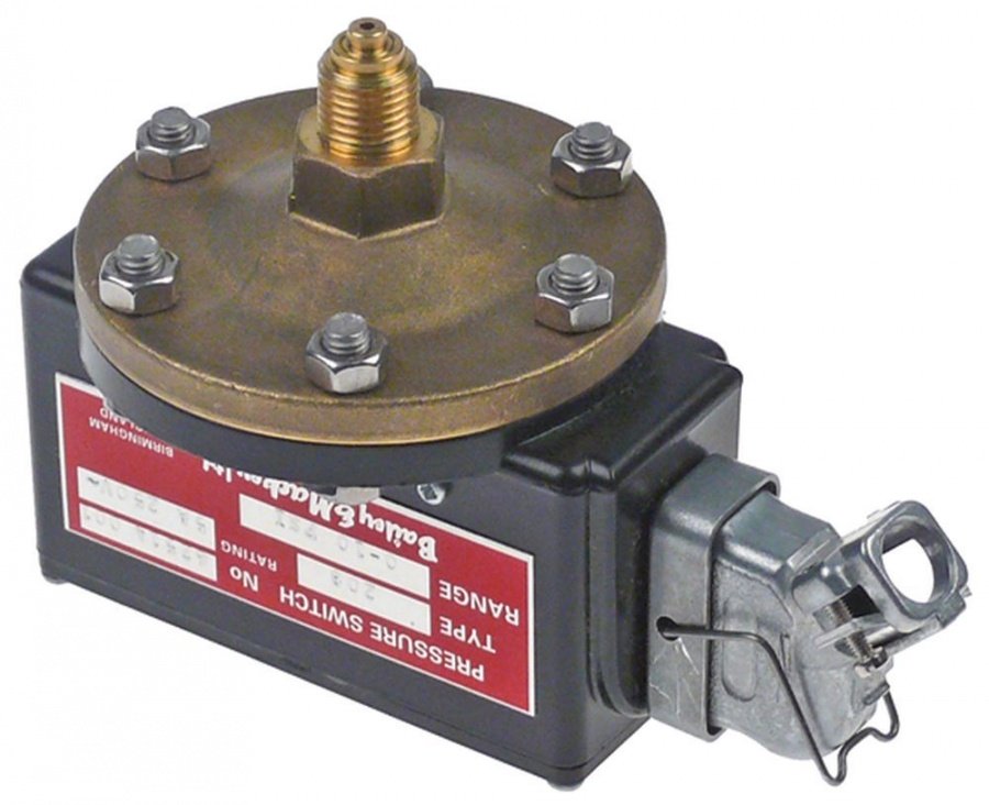 Presostat BAILEY & MACKEY type 208, 0-10 PSI, racord 1/4", 250 V, 5 A - 106048