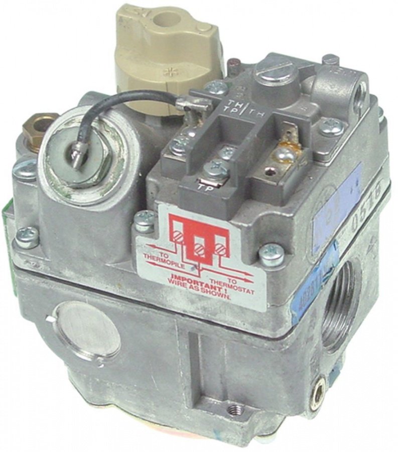 Valva de gaz Robertshaw tip 7000BMVRL, operator millivolt, racorduri 3/4", gaz natural - 106124