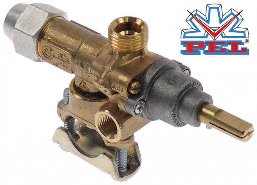 Robinet de gaz PEL21S, montare cu colier pe teava ø 21 mm - 106145