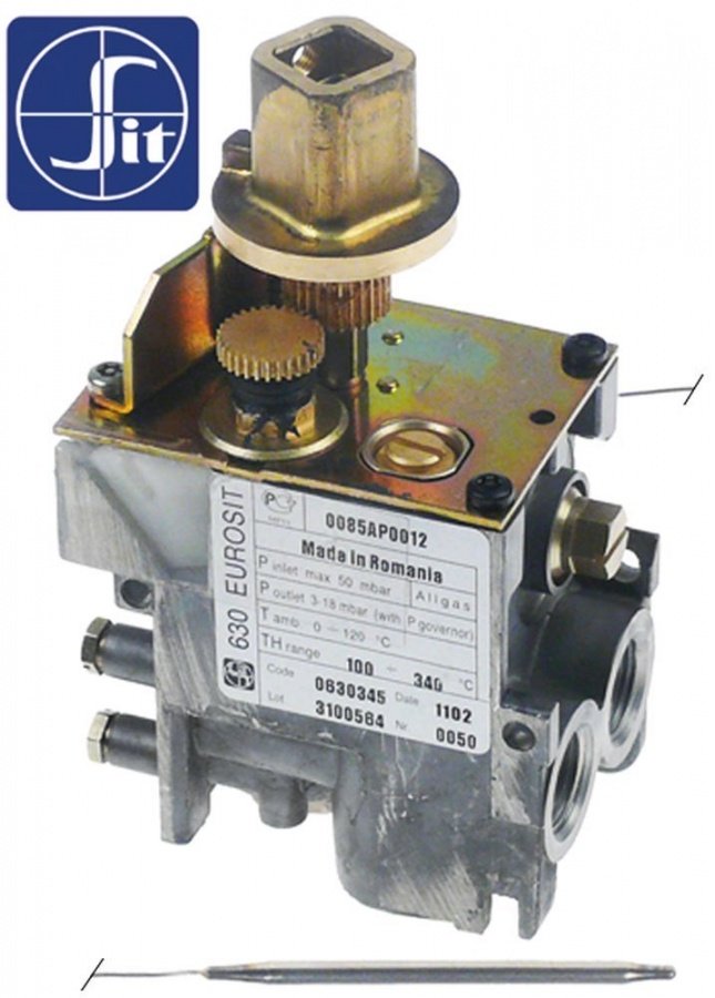 Valva de gaz termostatica SIT 630 Eurosit 100-340°C, racorduri 3/8", SIT 0630345 - 106164