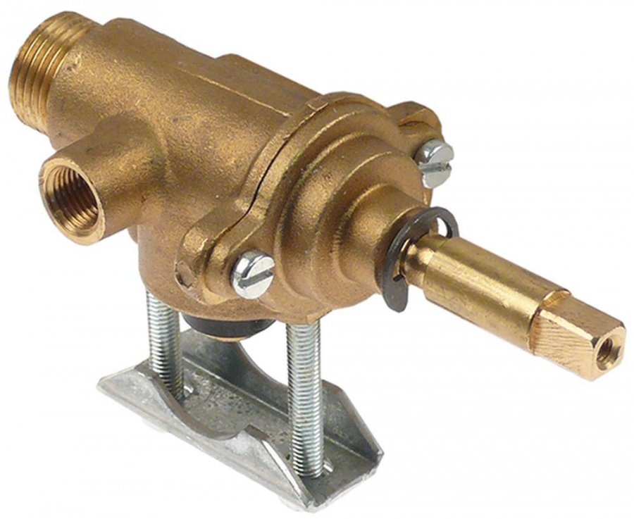 gas tap STN3R gas inlet pipe flange ø21mm bypass nozzle ø 0mm