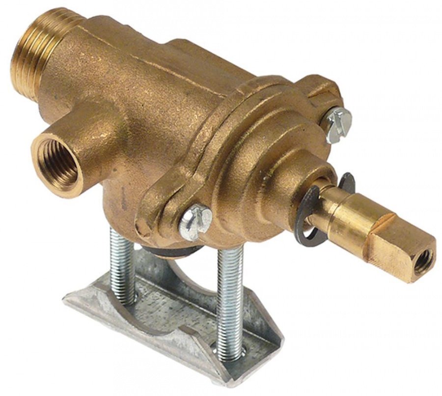 gas tap STN3R gas inlet pipe flange ø21mm bypass nozzle ø 0mm