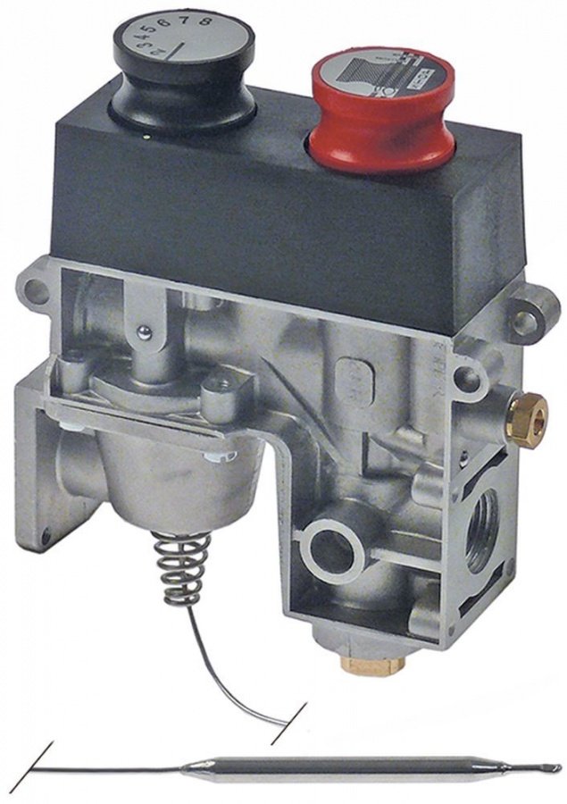 gas thermostat t.max. 300°C gas inlet 1/2" gas outlet 1/2" probe ø 6,5 mm probe L 80 mm