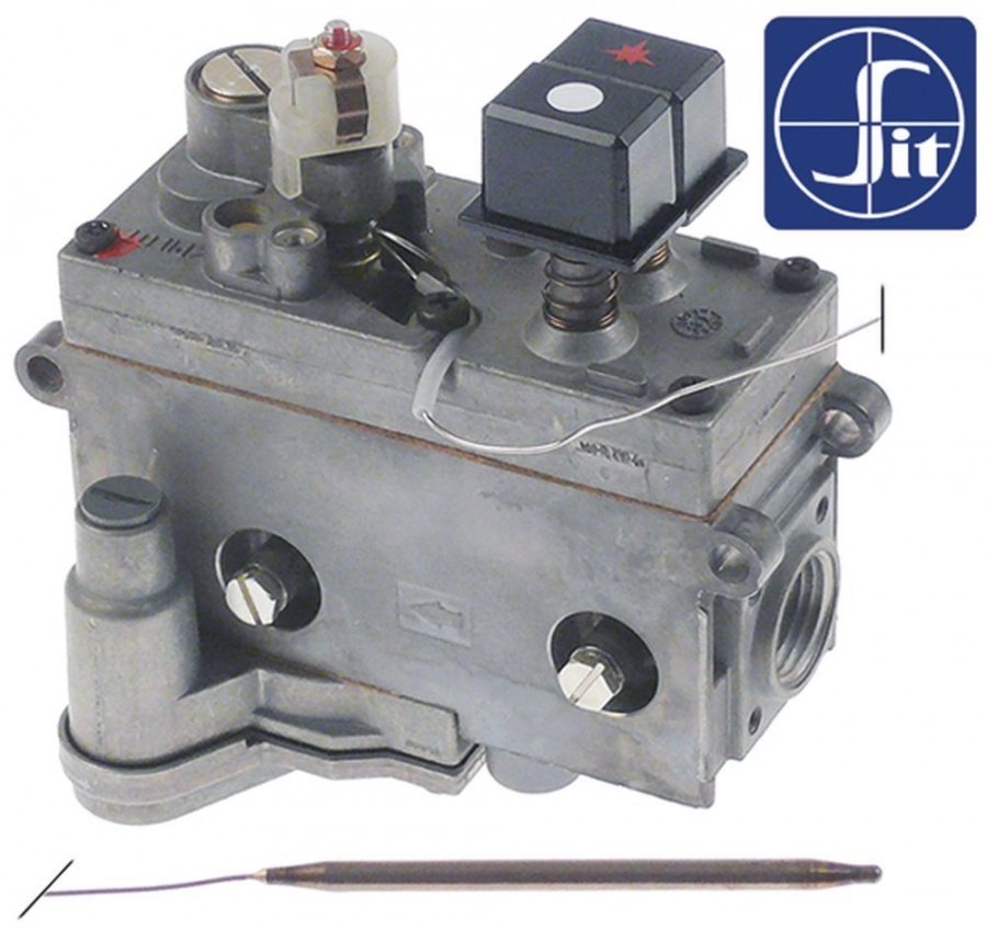 Valva de gaz termostatica seria 710 Minisit, 100-340°C, cu regulator de presiune, racorduri gaz  ½ " - 106239