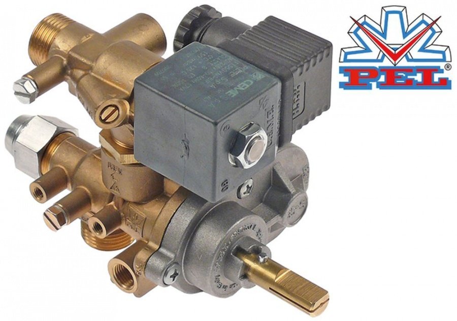 gas tap PEL type 35S gas inlet M20x1.5 (tube ø 12mm)