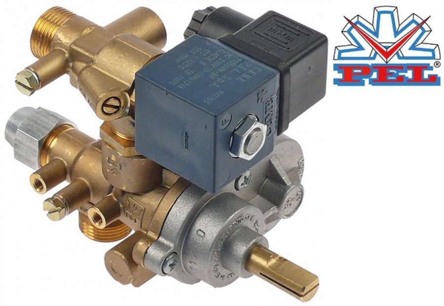 gas tap PEL type 36S gas inlet M20x1.5 (tube ø 12mm)