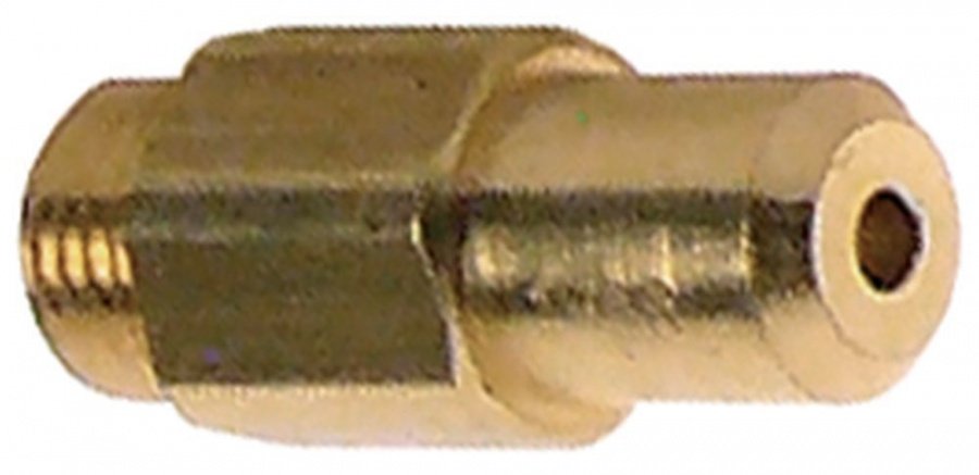 Duza gaz, filet M10x1 mm, orificiu ø 1,95 mm, hexagon 11 mm - 106291