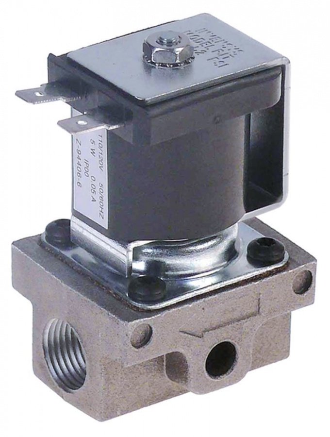 Electrovalva, 2 cai, 110 V, intrare 3/8", iesire 3/8", L 50 mm - Cod 106366