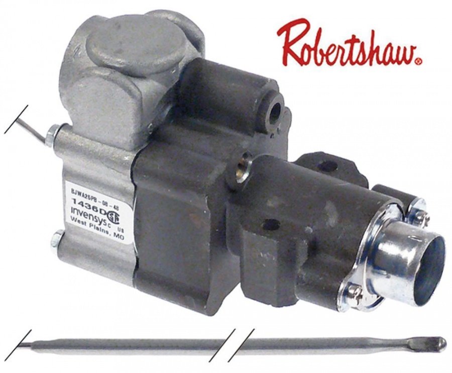 gas thermostat type BJWA25PB t.max. 287°C 93-287°C 200-550°F gas inlet flange (tube ø 5/16")
