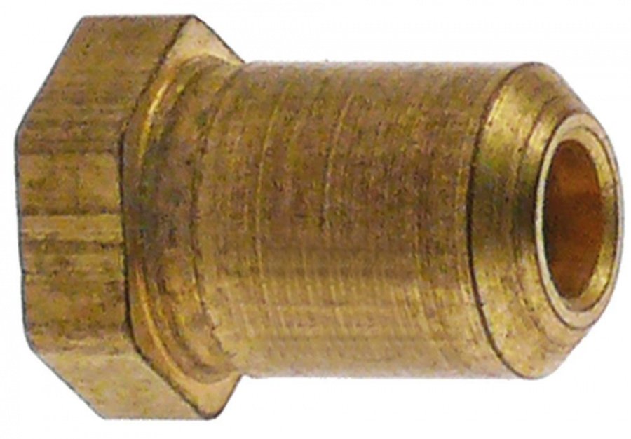 gas injector code 43  thread 3/8" UNF bore ø 2,2 mm ø 11 mm total length 18,5 mm WS 13