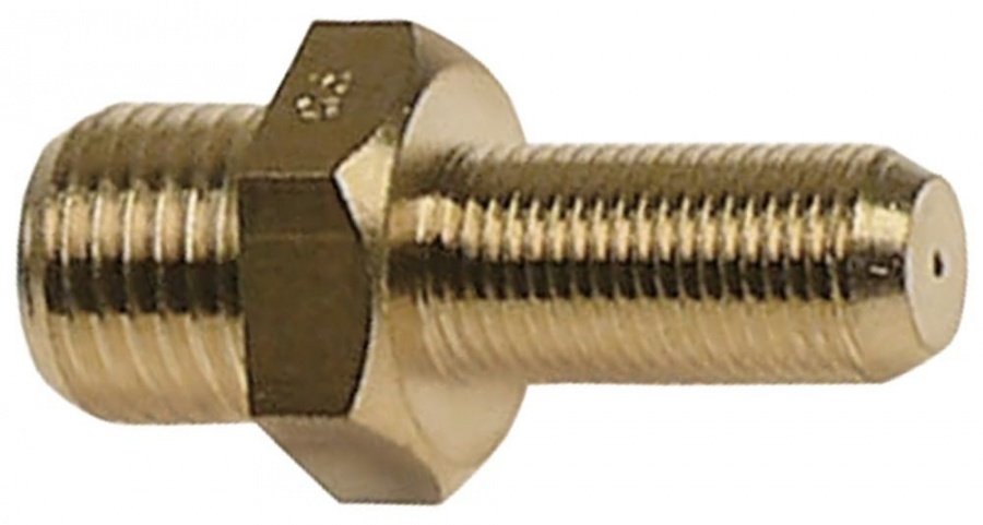 Duza gaz, gaura ø 0,9 mm, filet 1 - 1/4",filet 2 - 1/8", hexagon 17 - 106582