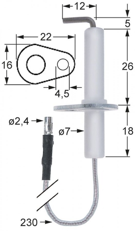 Electrod de aprindere - Cod 106583