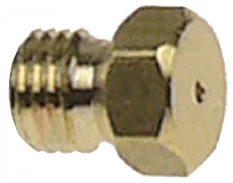 Duza de gaz M6 x 0,75, orificiu ø 1 mm, hexagon 7 mm - 106592