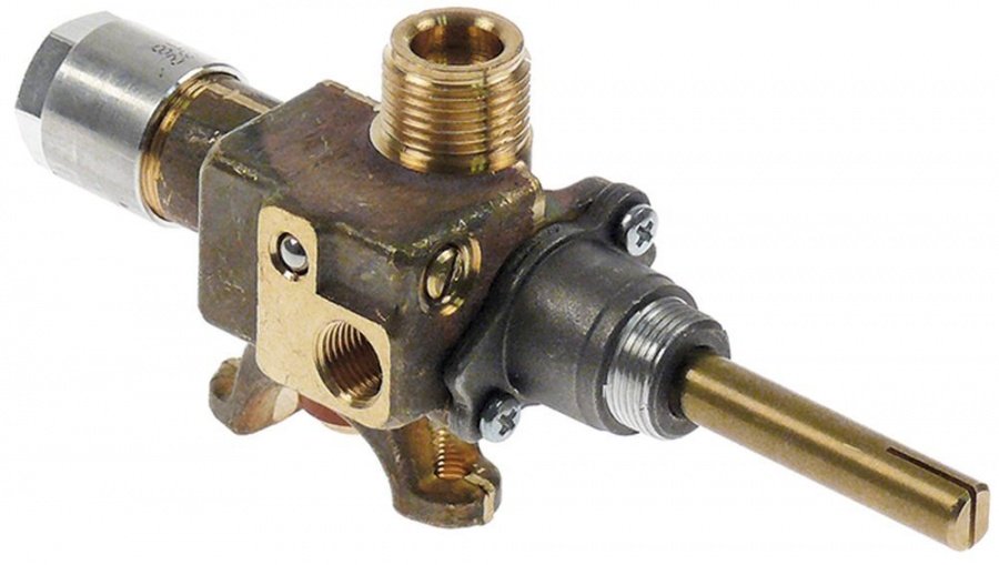 Robinet de gaz CPMM18700, ax ø 8x6,5 mm, lungime ax 41/12 mm, racord termocupla M8x1 - 106665