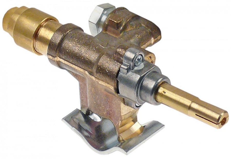 Robinet de gaz SABAF, tip 10, intrare gaz flansa ø 16 mm, duza bypass ø 0,5 mm - 106692
