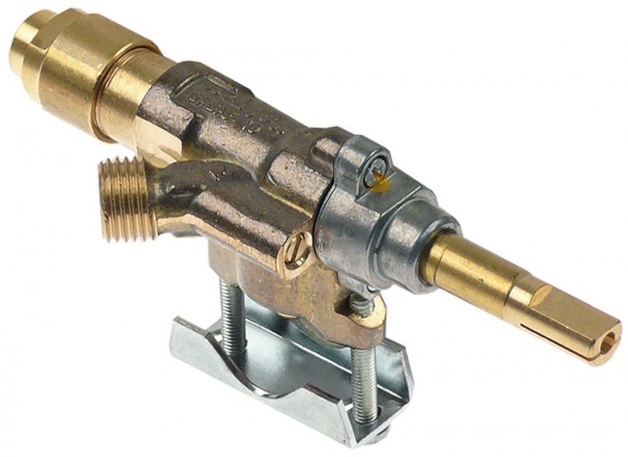 Robinet de gaz SABA tip 10, intrare gaz flansa ø23 mm, bypass ø 0,85 mm - 106720