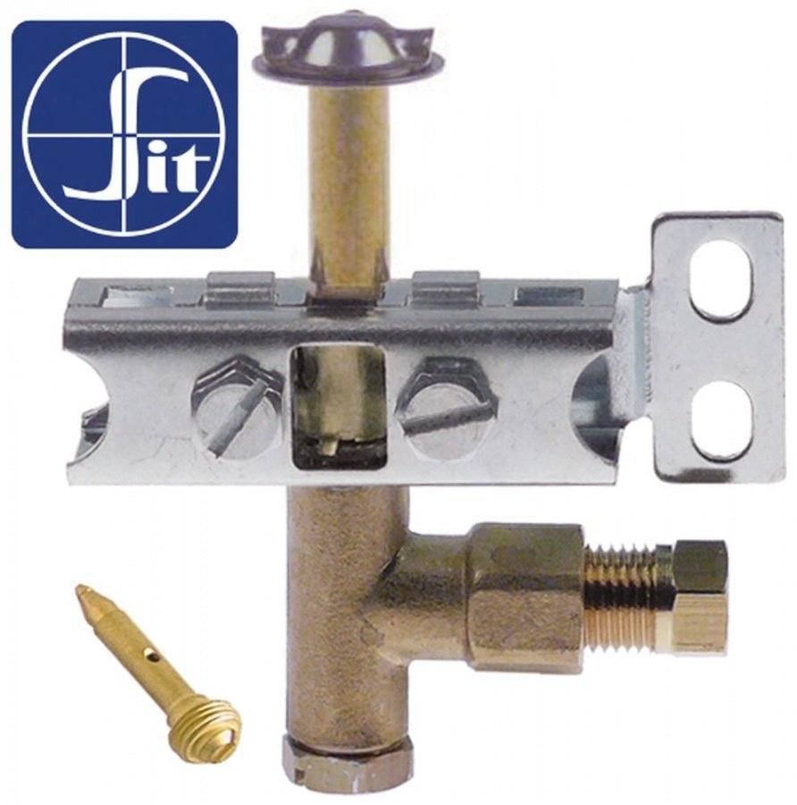 pilot burner SIT type 100 series 3 flames LPG nozzle ø 0,25mm gas connection 6mm
