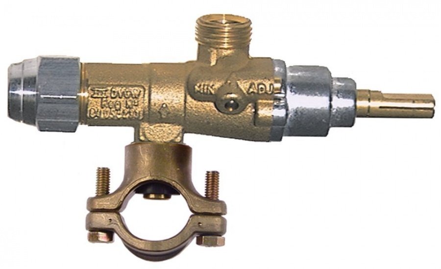Robinet de gaz PEL 20S, intrare gaz flansa ø 21 mm, iesire gaz filet M16x1.5 mm, duza bypass ø 0,35 mm - 106734